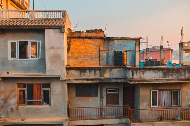 Homes in Kathmandu Nepal, Asia.