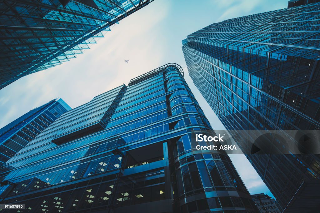 Business office building in London, Modern Office Architecture Building Exterior Stock Photo