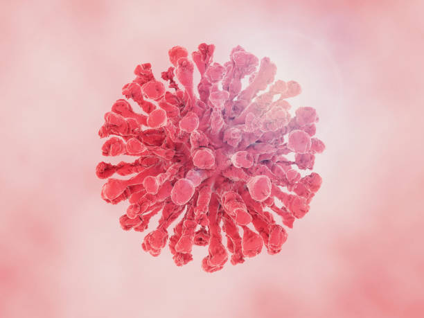 istock The virus in the body in the macro scale. 3D rendering 911611234