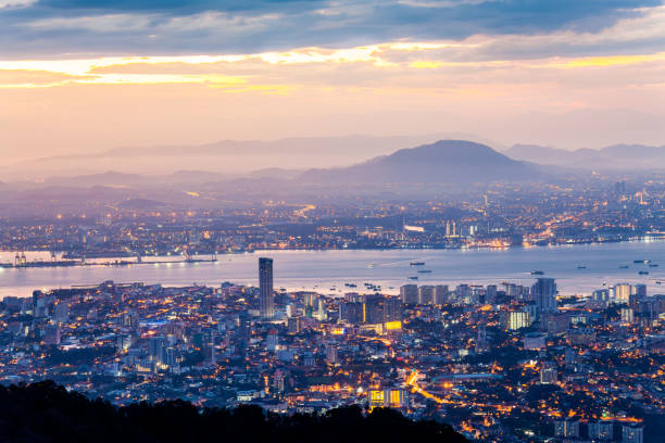 istock George Town City view from Penang Hill during dawn 911611568