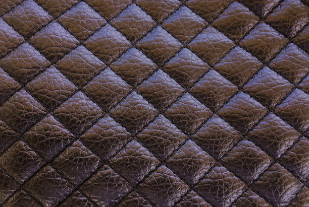 istock Old black leather texture background. Organic leather background. Black natural leather texture. 911618454