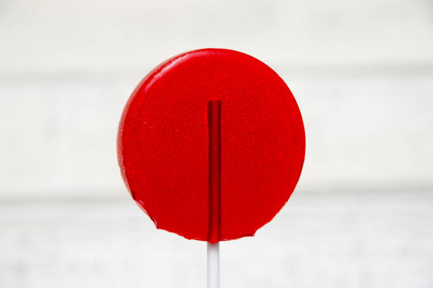 the Lollipop's sweetness from sugar, red candy