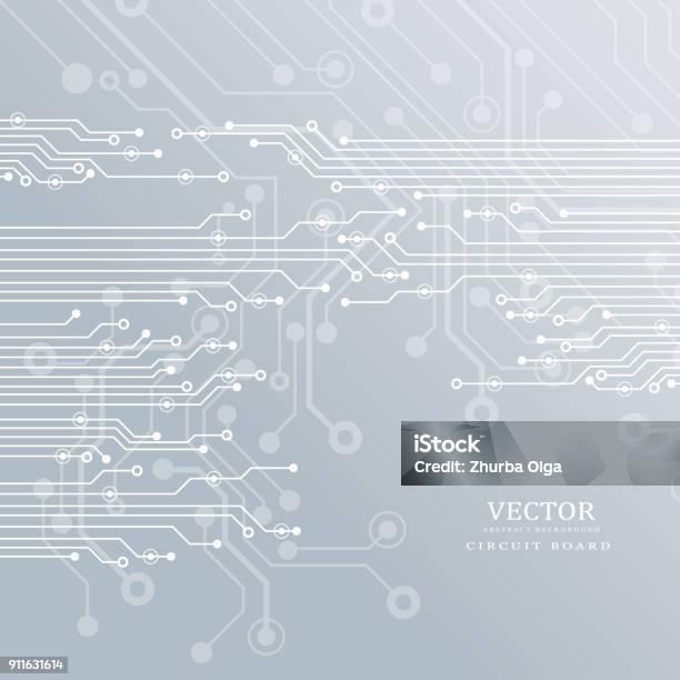 Circuit Board Technology Background Vector Illustration Stock Illustration - Download Image Now