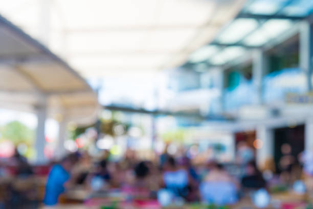 istock Abstract blur background of outdoor bar restaurant 911633736
