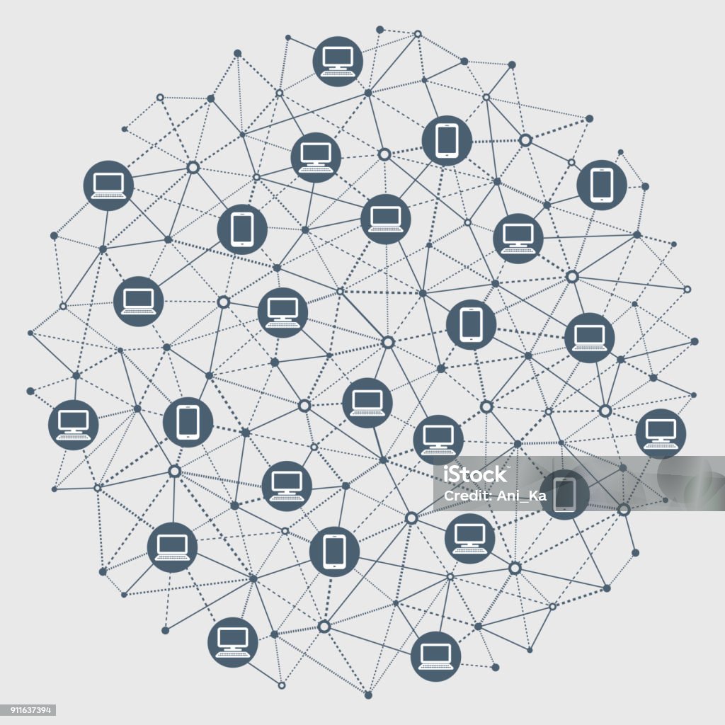 Abstract Network Graphp Abstract Network Stock Illustration - Download Image Now - Abstract ...
