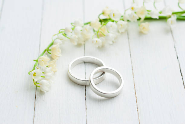istock Lily of the valley and rings 911645562
