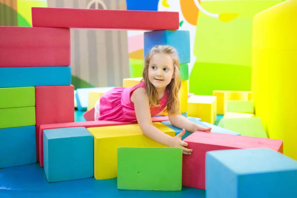 istock Kids play. Construction toy blocks. Child toys 911648844