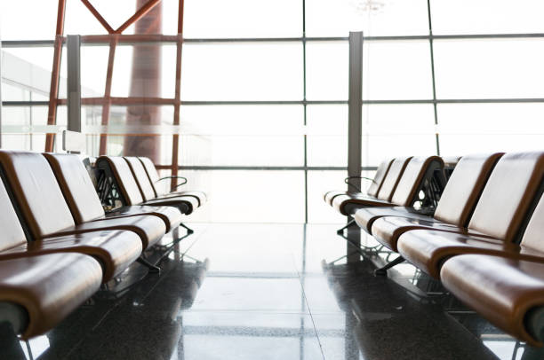 istock Clean and neat chairs in the bright hall 911655722