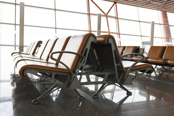 istock Clean and neat chairs in the bright hall 911656114