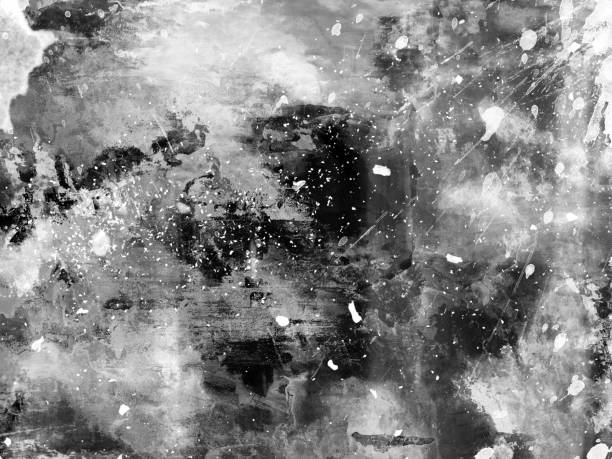 istock Abstract black and white watercolor background for graphic design 911656894