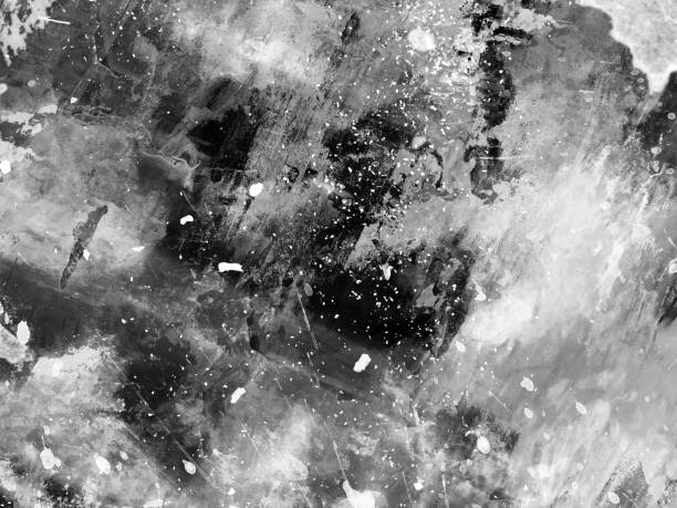 istock Abstract black and white watercolor background for graphic design 911657020