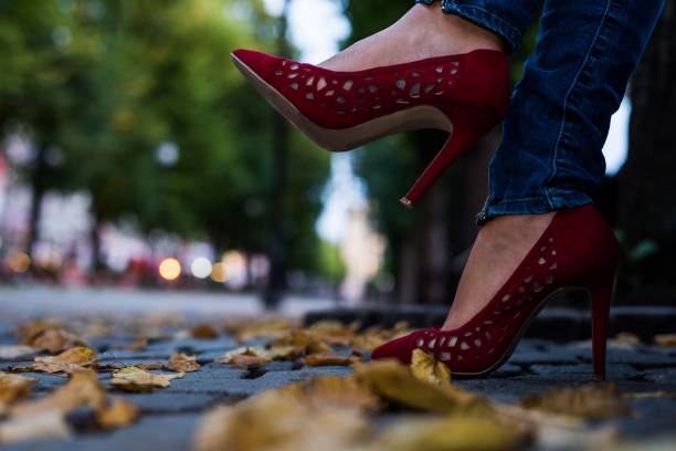 80+ High Heels Cobblestone Street Red Stock Photos, Pictures & Royalty ...