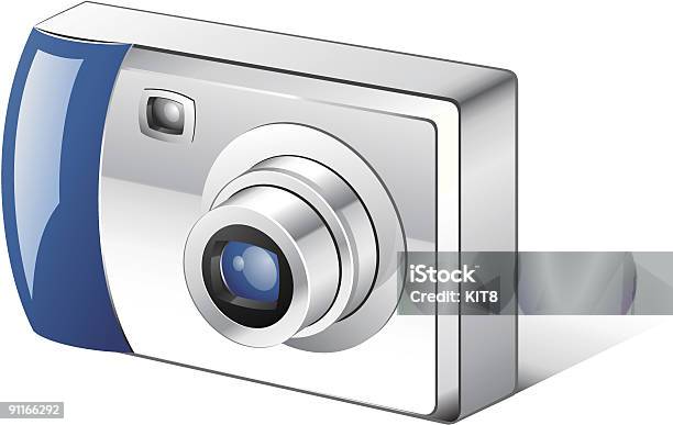 Photo Camera Stock Illustration - Download Image Now - Art, Blue, Business