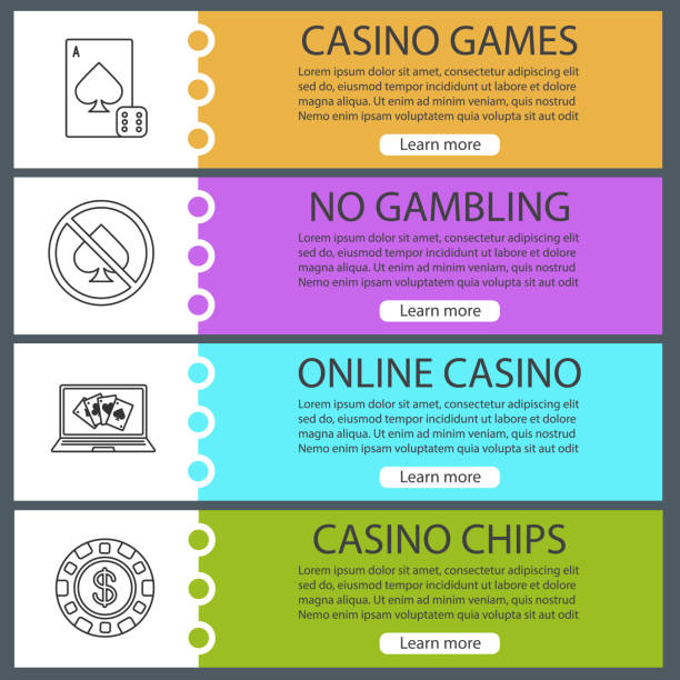 ikon kasino - situs kasino online ilustrasi stok