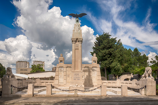 Belgrade, Serbia May 30, 2016: Jewish cemetery in Belgrade