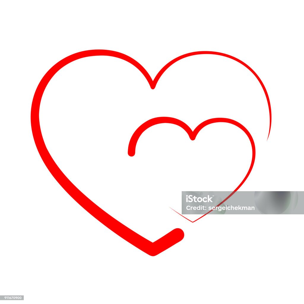 Biểu Tượng Trái Tim Trừu Tượng Hình Minh Họa Vector Hình minh họa ...