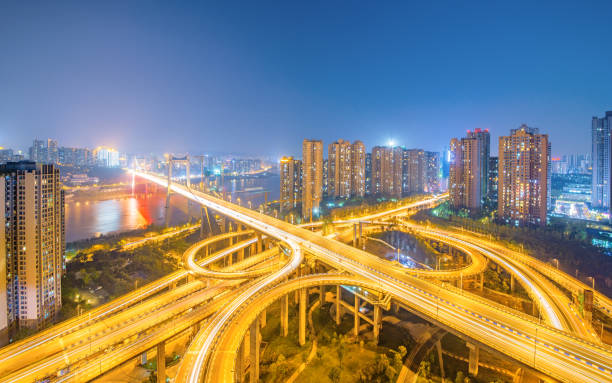 istock Ring-shaped overpass in Chongqing, China 911674868