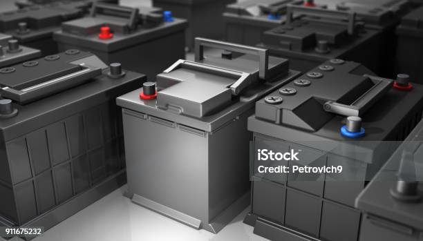 Battery For Car Stock Photo - Download Image Now - Battery, Lead, Acid