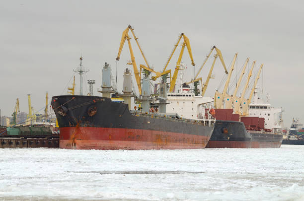 istock The natural landscape at the cargo port. 911678898
