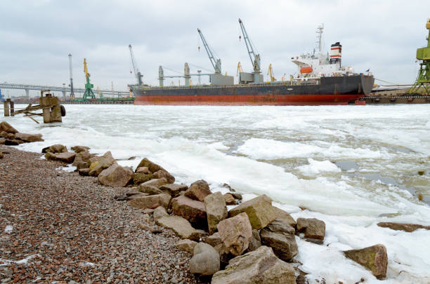 istock The natural landscape at the cargo port. 911679034