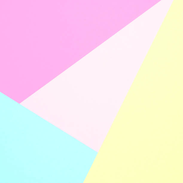 istock Abstract pastel colored paper texture minimalism background. Minimal geometric shapes and lines in pastel colours. 911683774