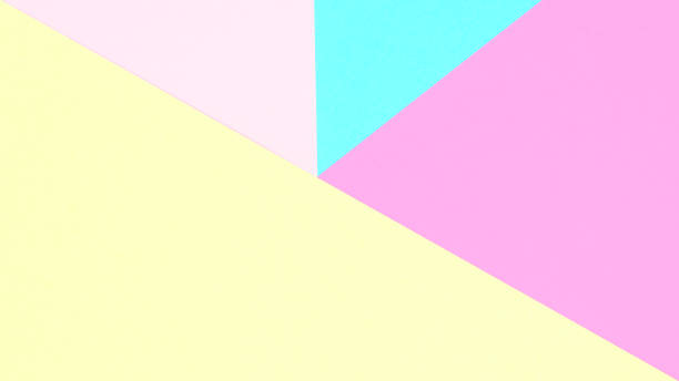 istock Abstract pastel colored paper texture minimalism background. Minimal geometric shapes and lines in pastel colours. 911684210