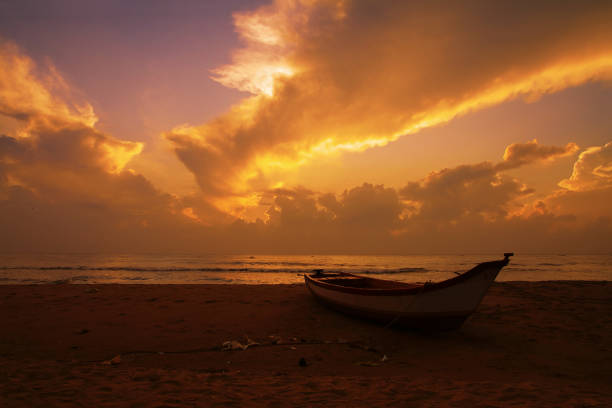 Beautiful Sunrise with Boat