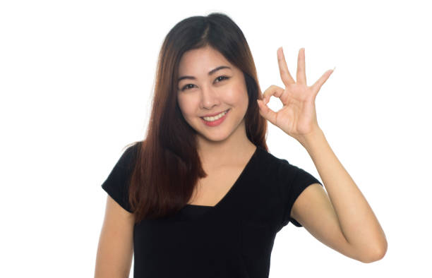 istock woman doing the ok sign 911694034