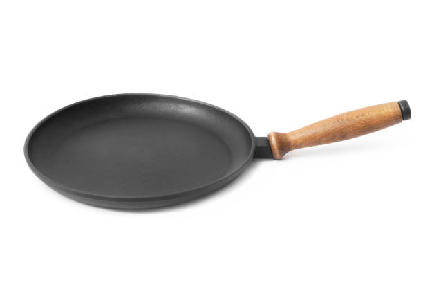 istock cast-iron frying pan on a white background 911694532