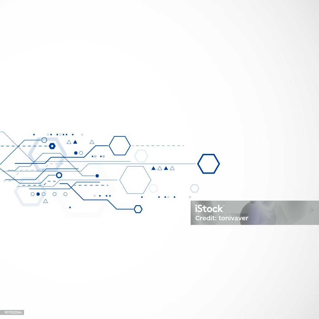 La tecnología de fondo abstracto  - arte vectorial de Electrónica libre de derechos