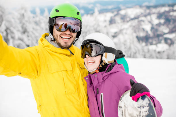 istock Snowboarders portrait at the mountains 911702342