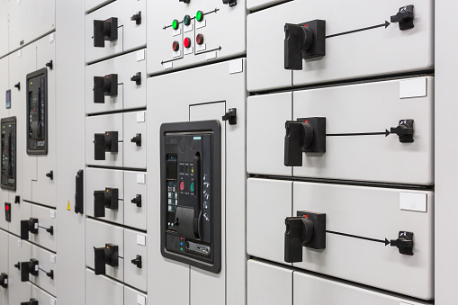 Electrical switchgear in a high-power biofuel boiler house