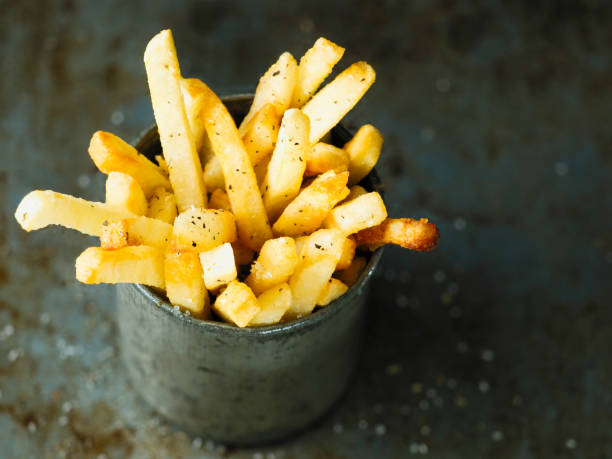 istock rustic golden french fries 911709172