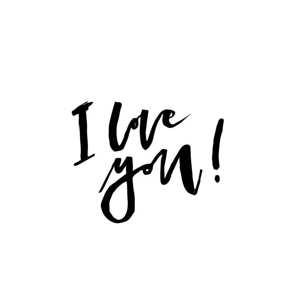 istock I love you. Hand-lettering quote. 911712646