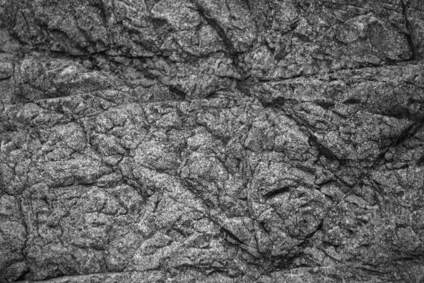 istock Close up of Rock Texture in black and white 911713766
