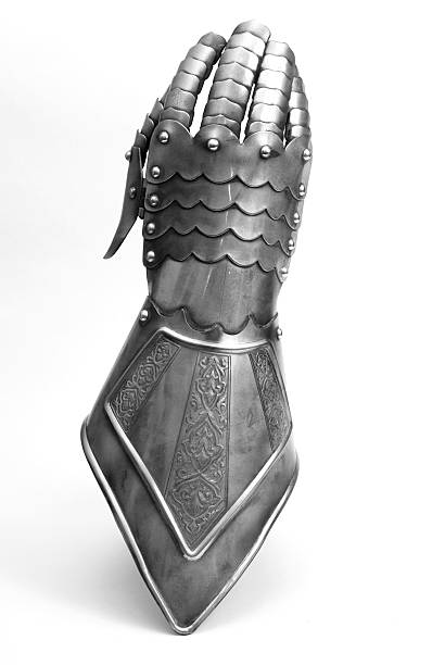 Hour-Glass  (Finger) Gauntlet  traditional armor stock pictures, royalty-free photos & images