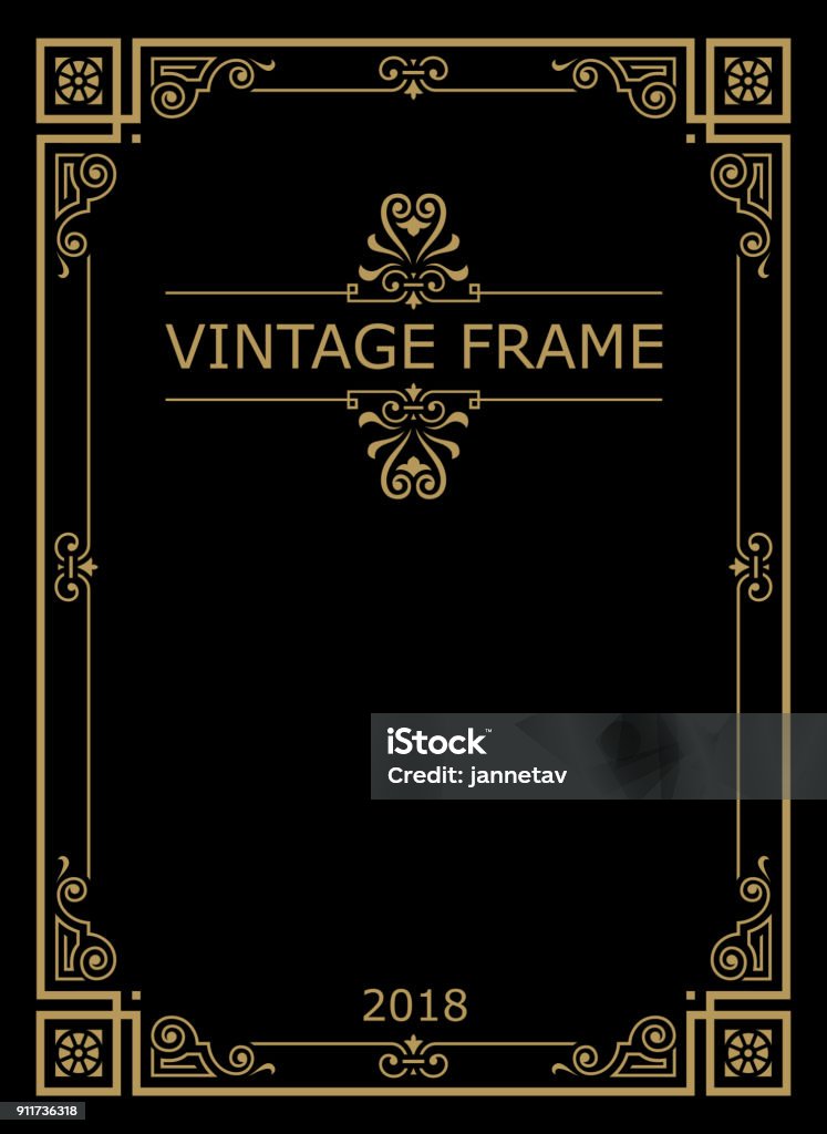 frame/frame.eps Retro vintage typographic design frame. Border - Frame stock vector