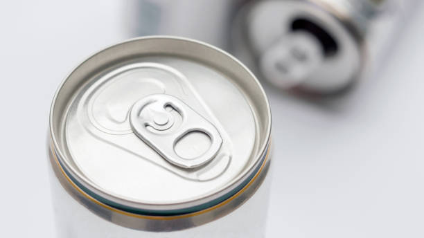 istock Close up of aluminum cans on a top view. 911738504