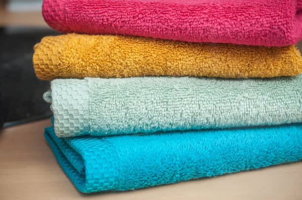 istock colorful bath towels pile in store 911738884