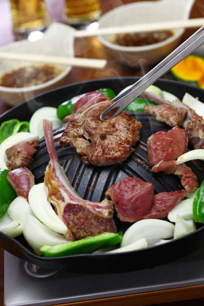 istock Jingisukan, genghis khan, Japanese style lamb barbecue 911746830