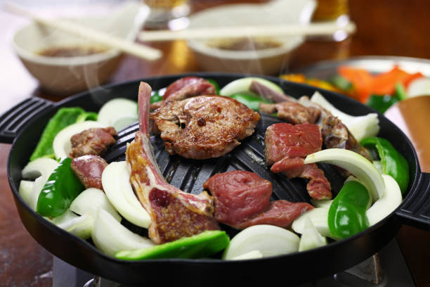 istock Jingisukan, genghis khan, Japanese style lamb barbecue 911746832