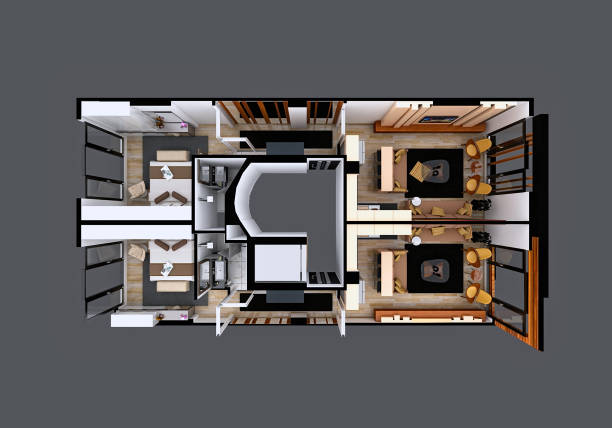 istock 3d render of building roof 911750480