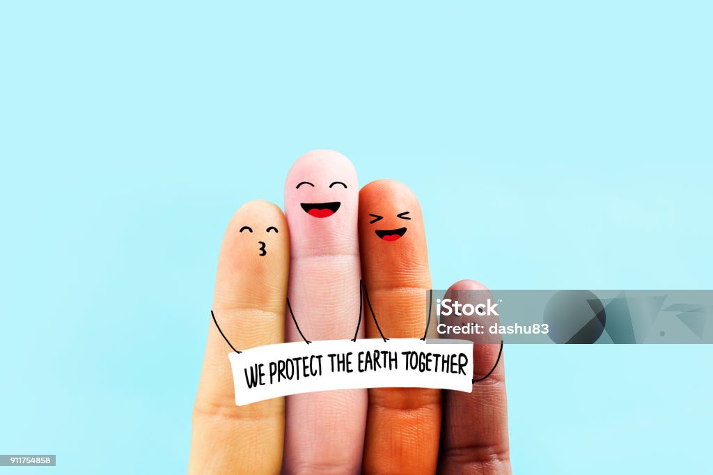 Stop racism icon. To protect the earth together Adult Stock Photo