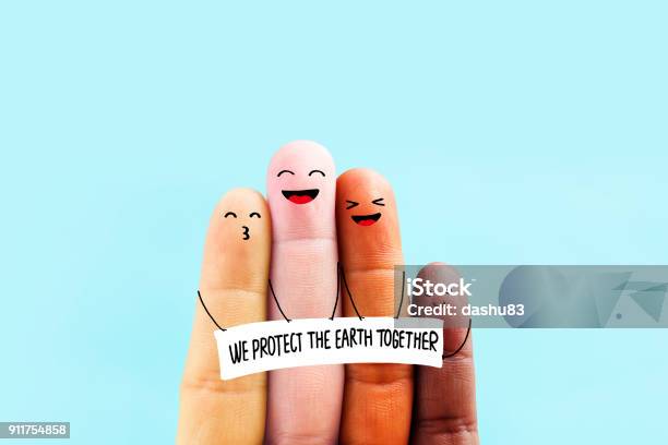 Stop Racism Icon To Protect The Earth Together Stock Photo - Download Image Now - Adult, Anti-racism, Banner - Sign