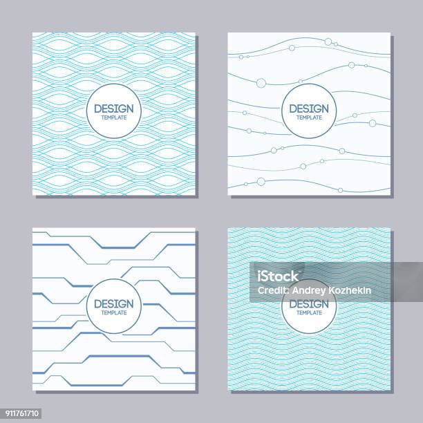 Abstract Frame Patterns Set Of 4 Abstract Frames And Seamless Patterns Stock Illustration ...