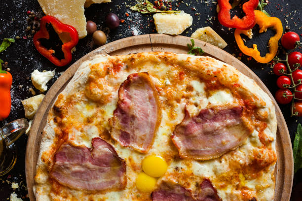 istock carbonara pizza bacon simple traditional recipe 911773400