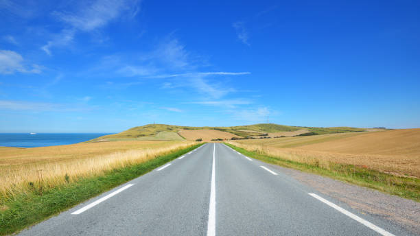 istock Highway through fields close to Strait of Dover (Pas de Calais) 911791414