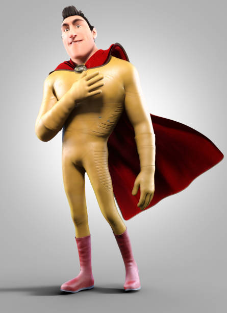 istock 3d cartoon character of a superhero 911801184