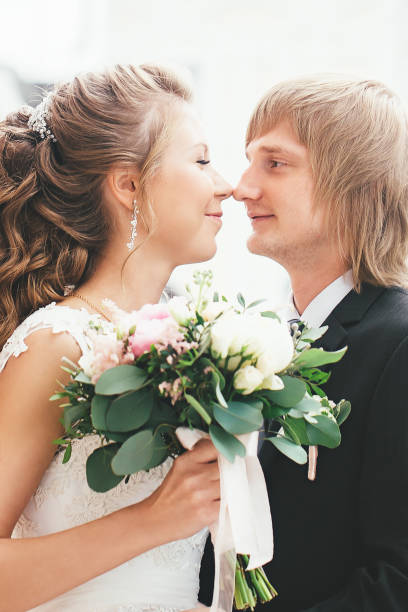 istock Wedding Couple Bride and Groom at a Wedding Walk 911801876