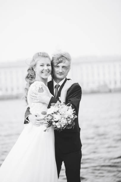 istock Wedding Couple Bride and Groom at a Wedding Walk 911802188